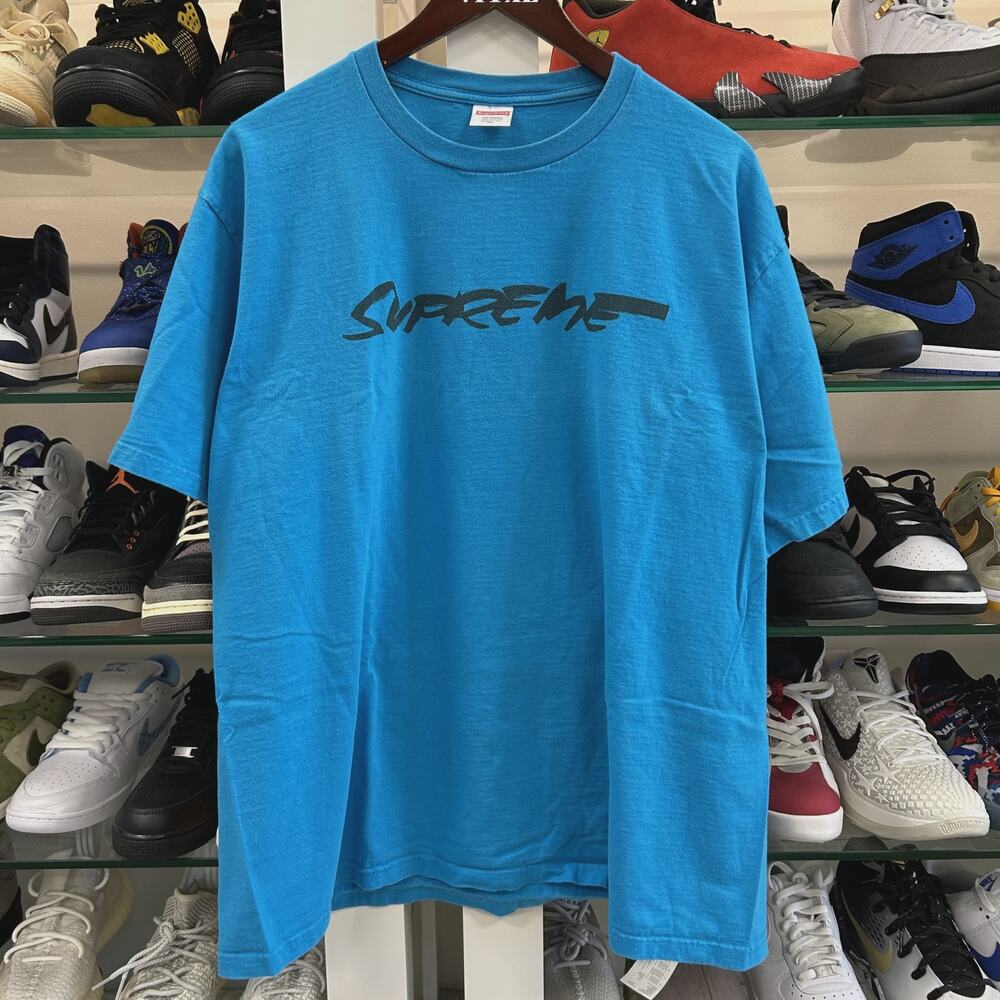 FW20 Supreme Futura Box Logo Tee T Shirt Bright Blue size XL SF